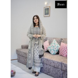 JIHAN PRESET BIN SAEED REMIX LAWN COLLECTION VOL 3 (Cotton Dupatta)