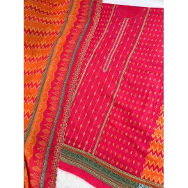 JIHAN PRESET CRAFTED 2 ELEGANCE LAWN COLLECTION (Chiffon Dupatta)