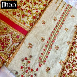 JIHAN PRESET SCARLET LAWN VOL 2 (Chiffon Dupatta)