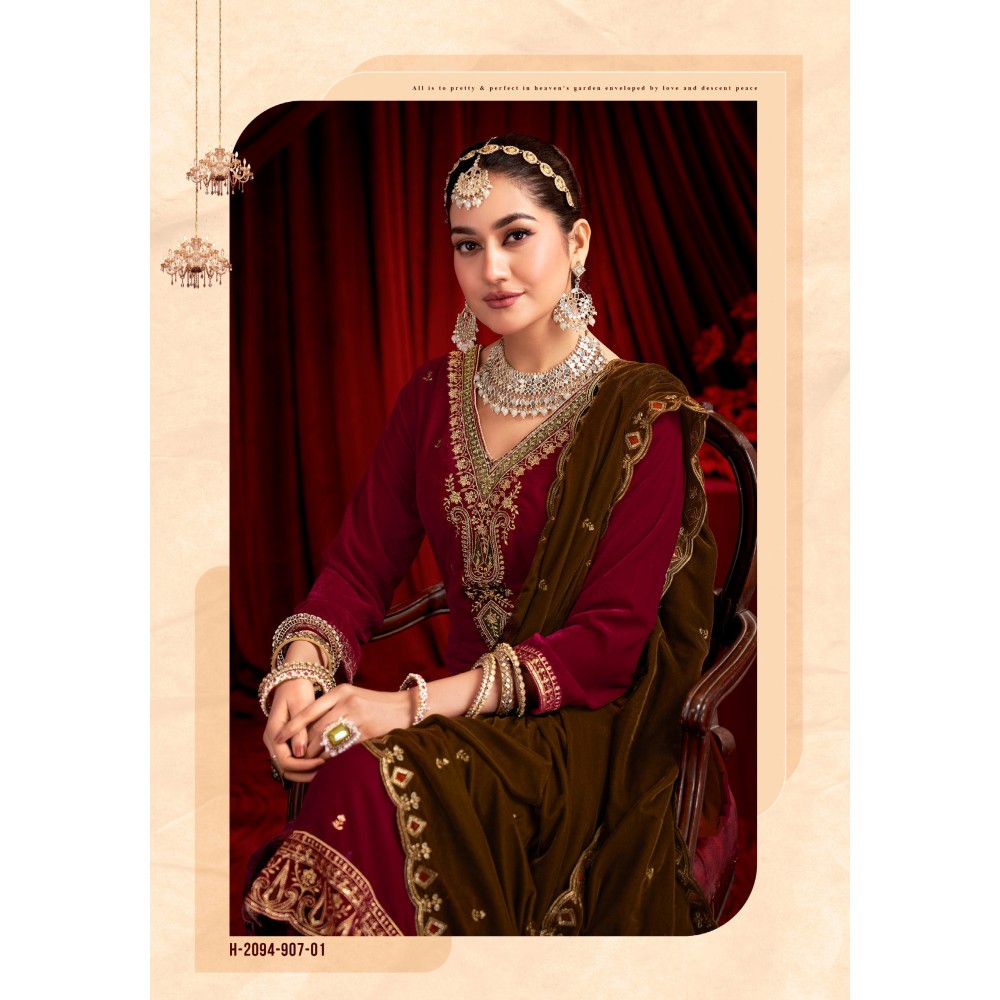 KAFIYAT VELVET ALOK SUITS (Winter Collection)