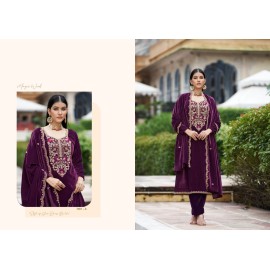 KAINAAT VELVET RK GOLD (Winter Collection)