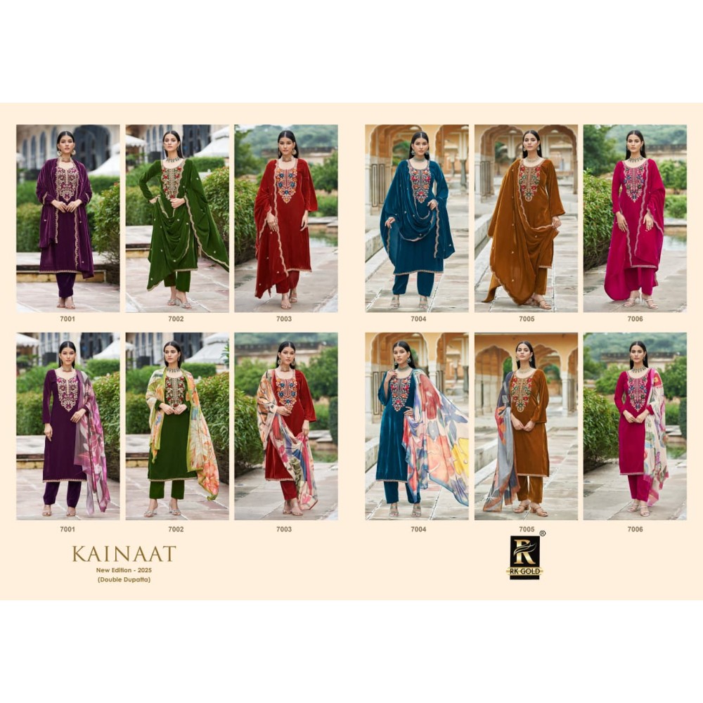 KAINAAT VELVET RK GOLD (Winter Collection)