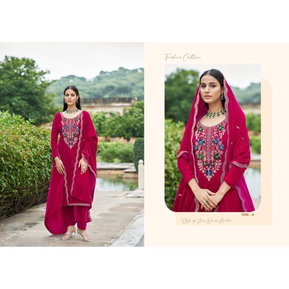 KAINAAT VELVET RK GOLD (Winter Collection)