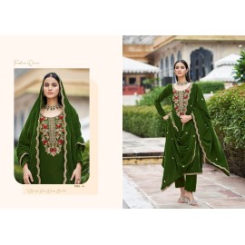 KAINAAT VELVET RK GOLD (Winter Collection)