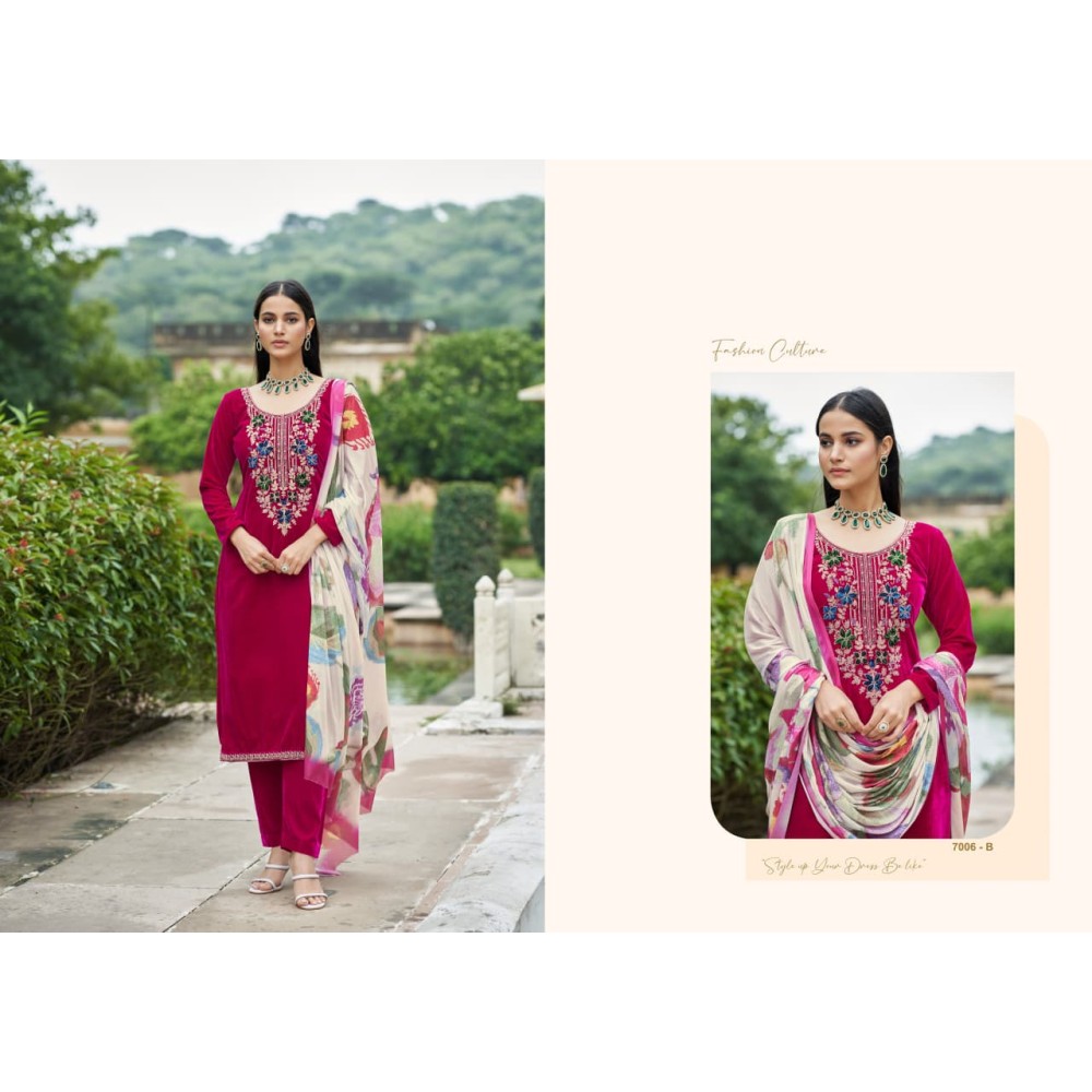 KAINAAT VELVET RK GOLD (Winter Collection)