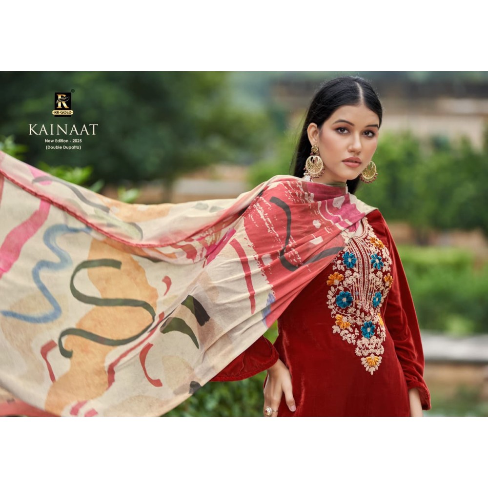 KAINAAT VELVET RK GOLD (Winter Collection)