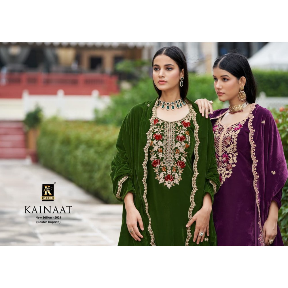 KAINAAT VELVET RK GOLD (Winter Collection)
