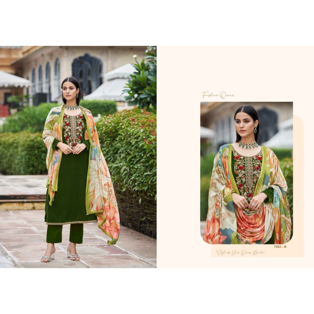 KAINAAT VELVET RK GOLD (Winter Collection)