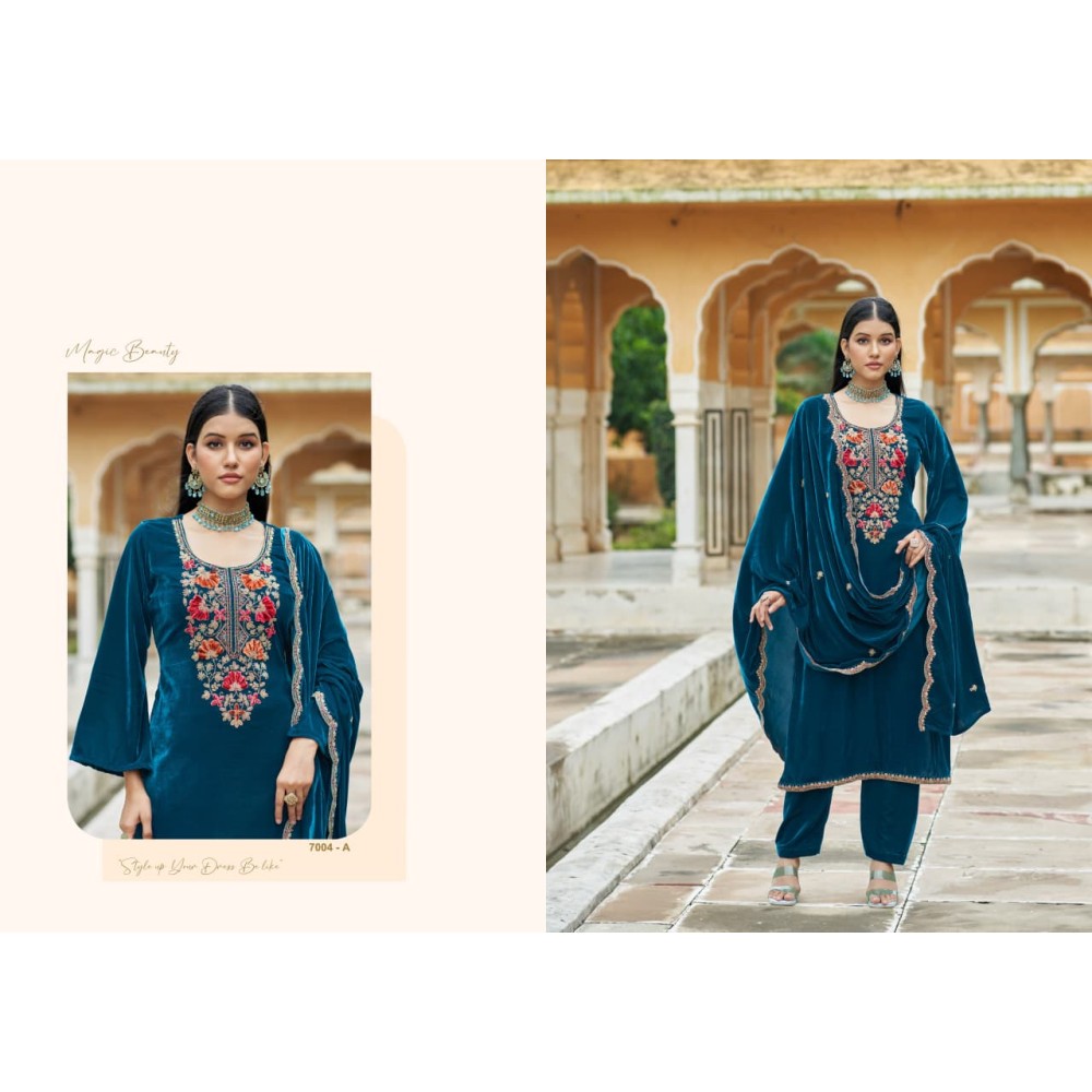 KAINAAT VELVET RK GOLD (Winter Collection)