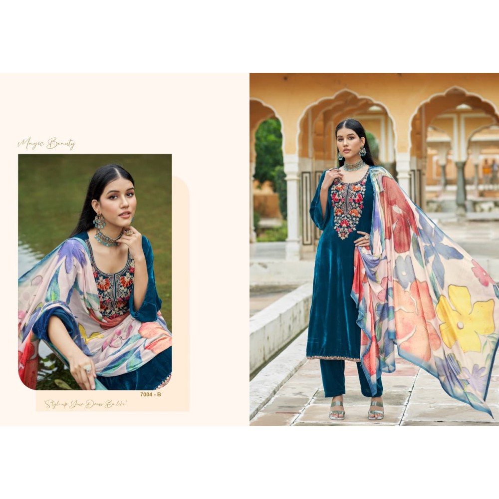 KAINAAT VELVET RK GOLD (Winter Collection)