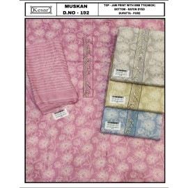 KESAR MUSKAN 192 (Pure Dupatta)