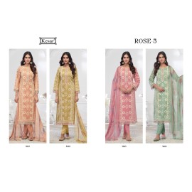 KESAR ROSE 5 (Pure Dupatta)