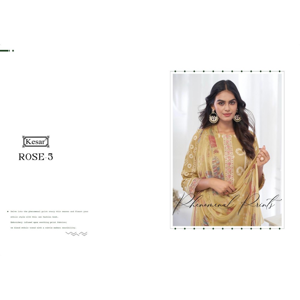 KESAR ROSE 5 (Pure Dupatta)