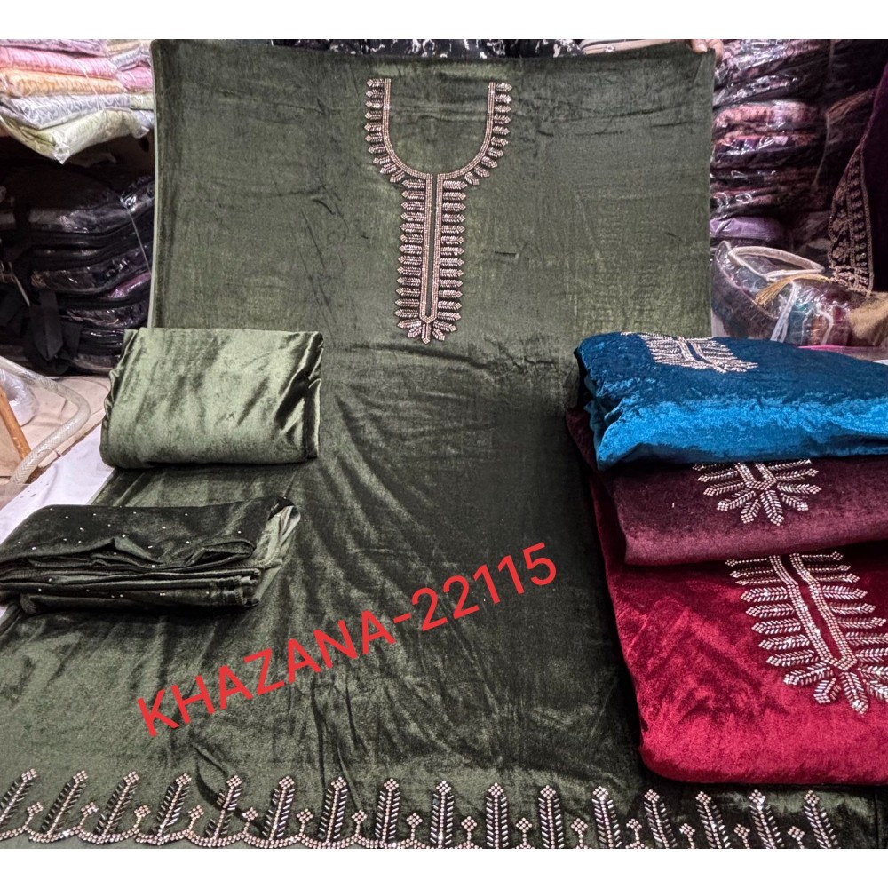 KHAZANA 22115 VELVET  (Winter Collection)