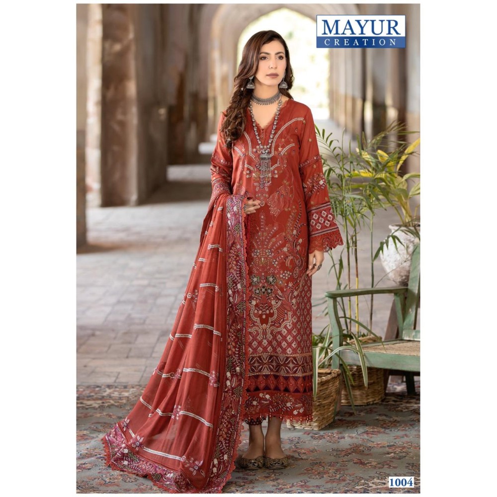 KHWAHISH MAYUR (Cotton Dupatta)