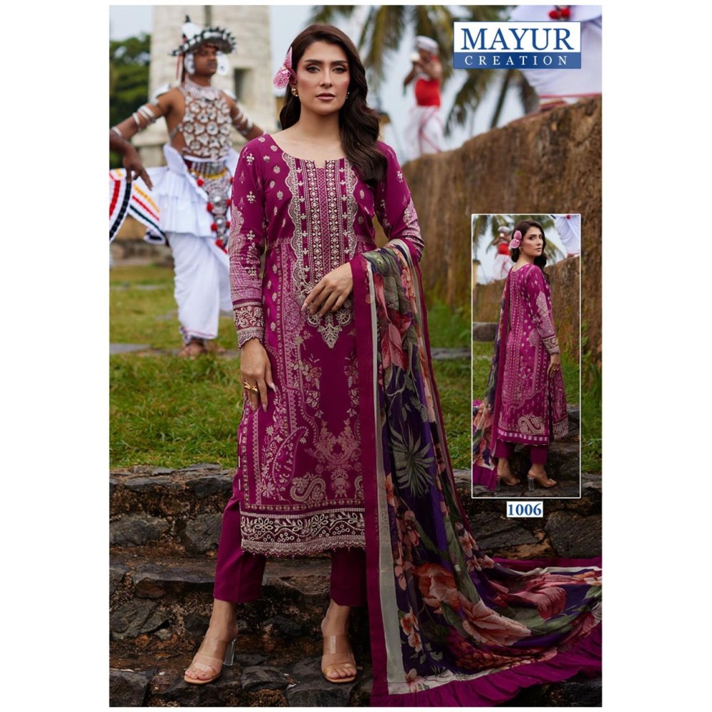 KHWAHISH MAYUR (Cotton Dupatta)