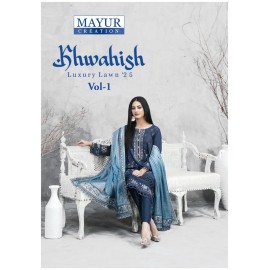 KHWAHISH MAYUR (Cotton Dupatta)
