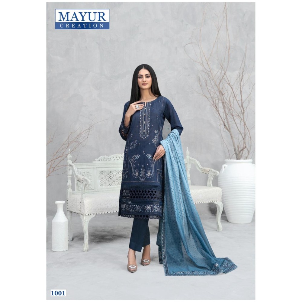 KHWAHISH MAYUR (Cotton Dupatta)