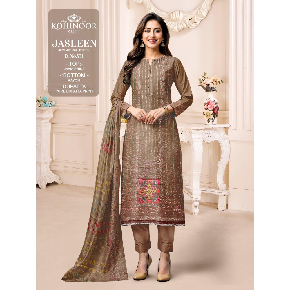 JASLEEN 711 KOHINOOR (Pure Dupatta)