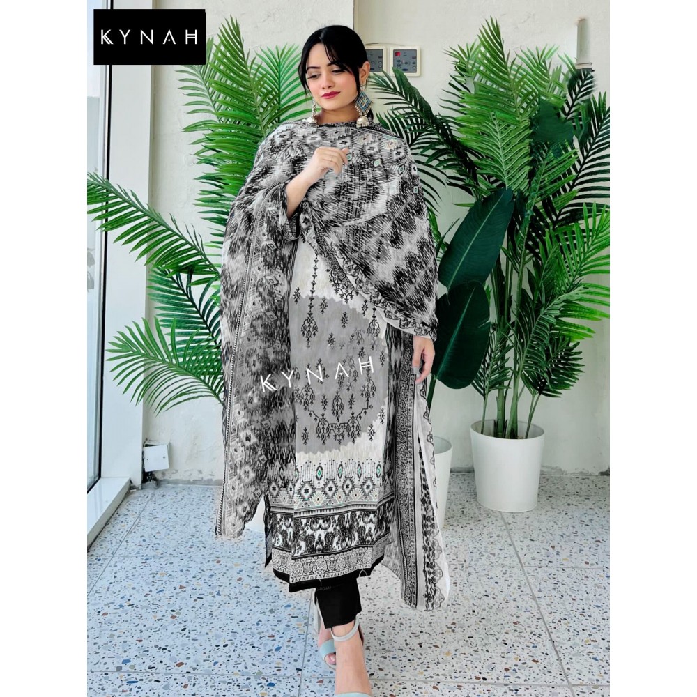 KYNAH 2177 (Cotton dupatta)