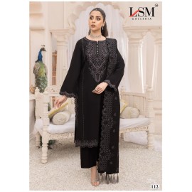 LSM GALLERIA BLACK WHITE LUXURY HEAVY LAWN COLLECTION