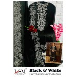 LSM GALLERIA BLACK WHITE LUXURY HEAVY LAWN COLLECTION