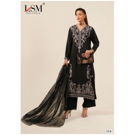 LSM GALLERIA BLACK WHITE LUXURY HEAVY LAWN COLLECTION