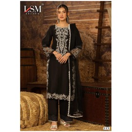 LSM GALLERIA BLACK WHITE LUXURY HEAVY LAWN COLLECTION