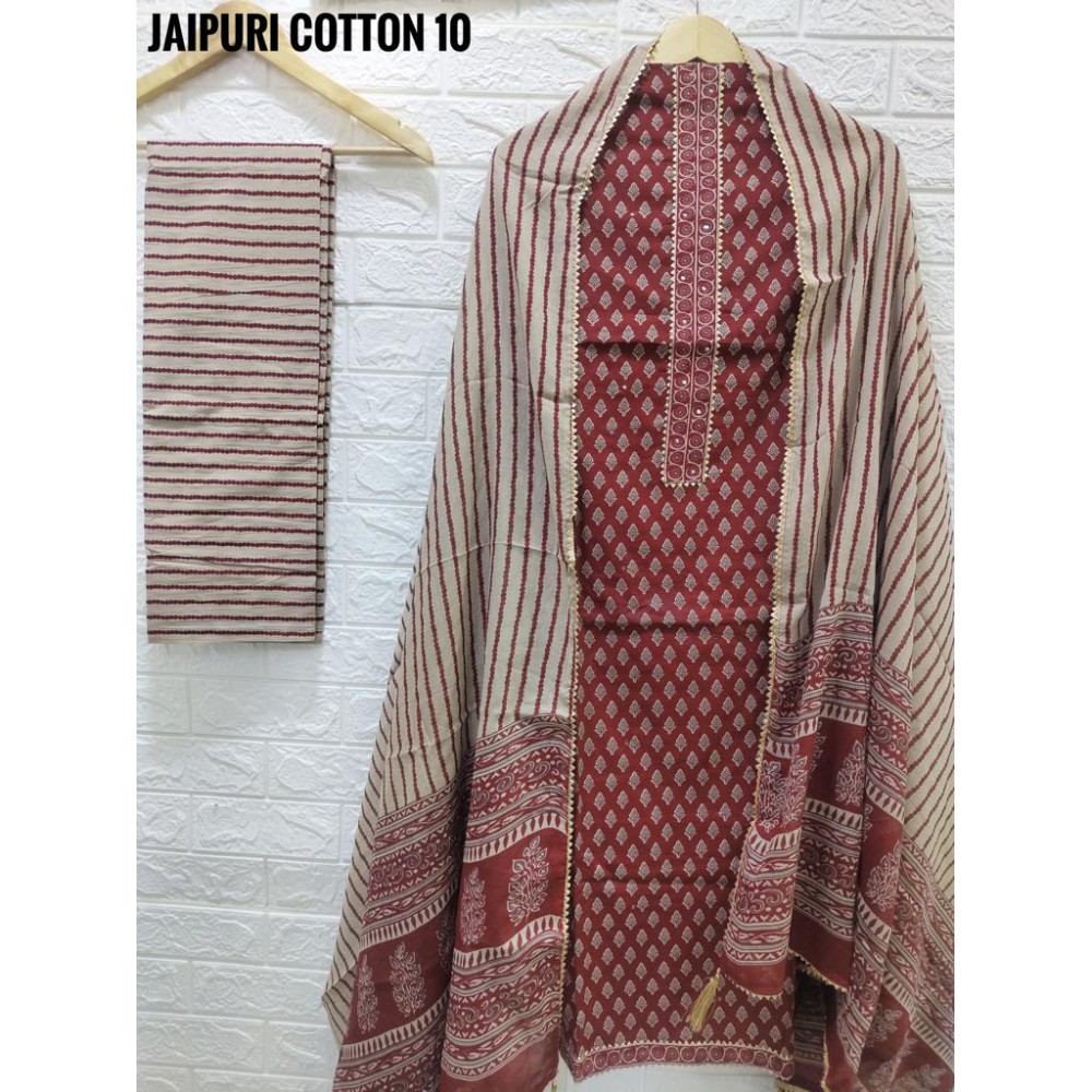 LSW 10 JAIPURI COTTON (Cotton Dupatta)