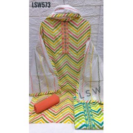 LSW 573 ZIG ZAG DW (Cotton Dupatta)