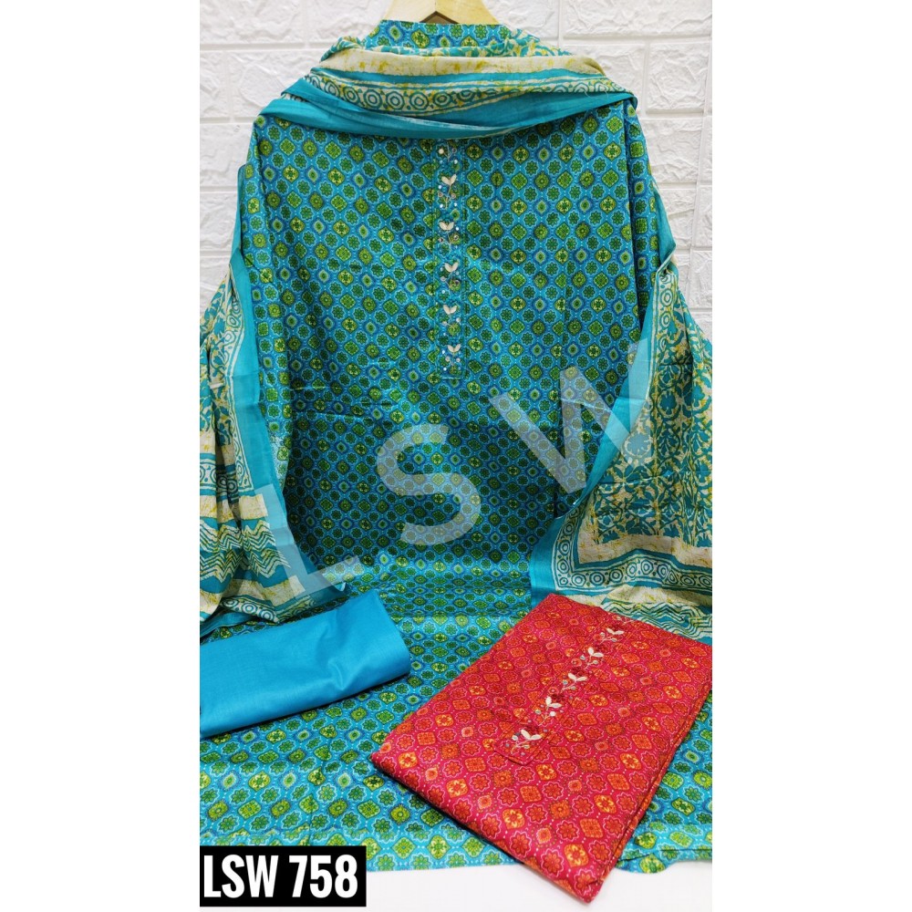 LSW 758 GAANA NT 2 (Cotton Dupatta)