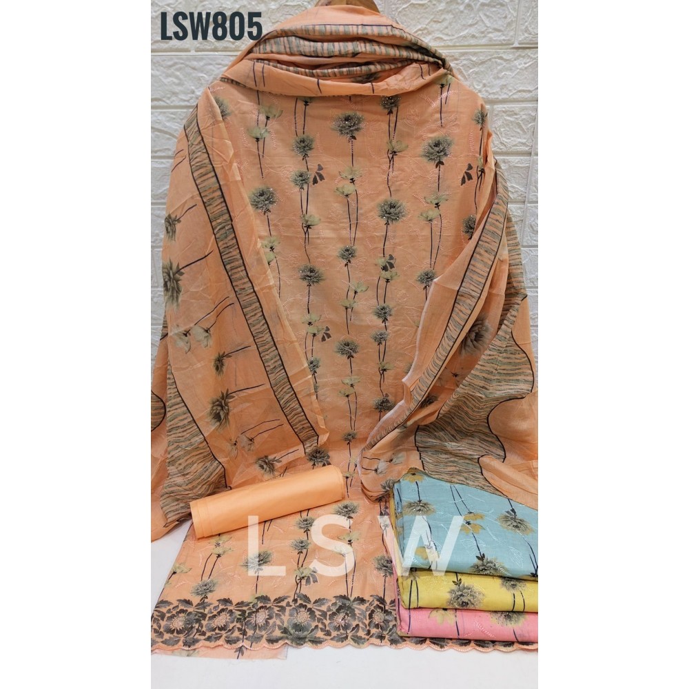 LSW 805 LEVISHA INAYAT (Cotton Dupatta)