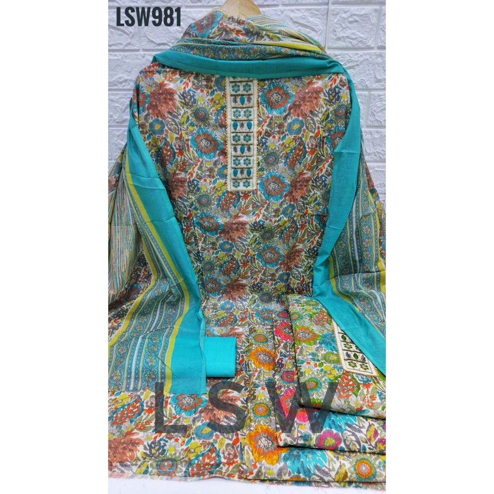 LSW 981 SUNRISE (Cotton Dupatta)