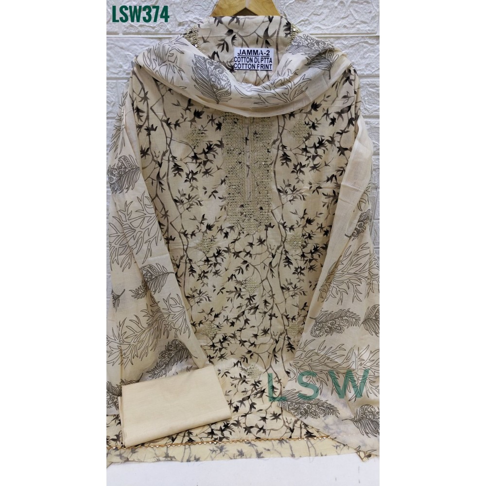 LSW374 JAMMA 2 (Cotton Dupatta)