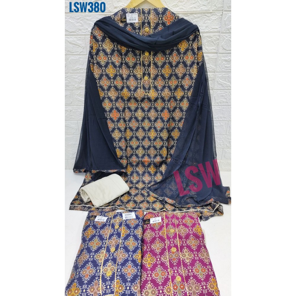 LSW380 FANCY 122 PANAASH (Cotton Dupatta)