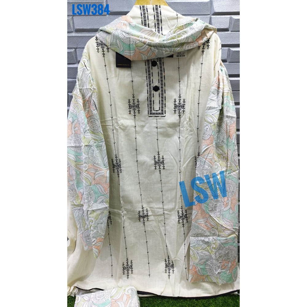 LSW384 KIA 117 (Cotton Dupatta)