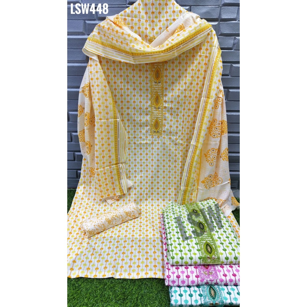 LSW448 RAKUL 378 (Cotton Dupatta)