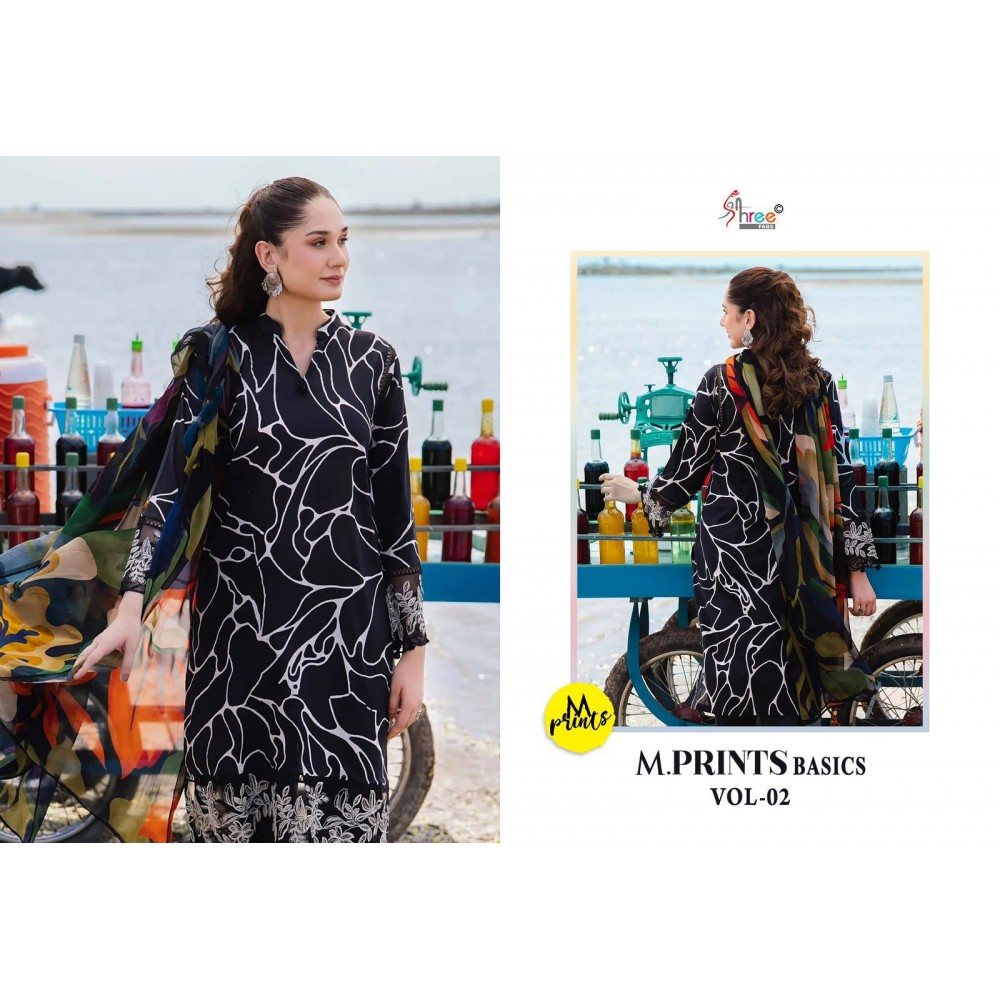 M PRINT BASICS VOL 2 SHREE (Chiffon dupatta)