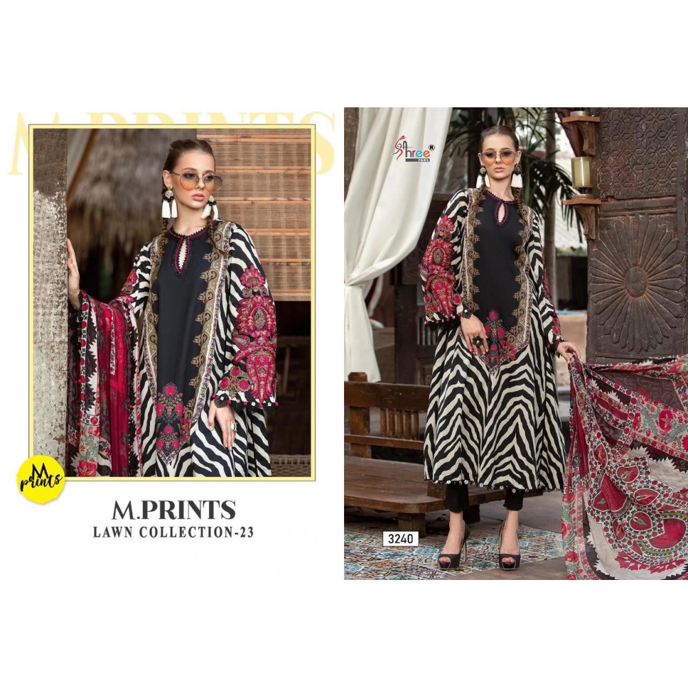 M PRINT LAWN COLLECTION 23 SHREE (Cotton dupatta)