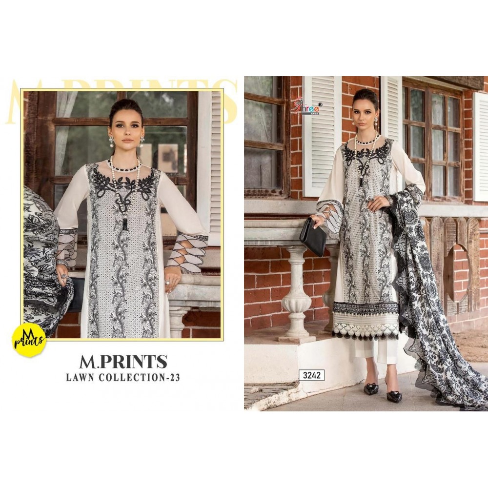 M PRINT LAWN COLLECTION 23 SHREE (Cotton dupatta)