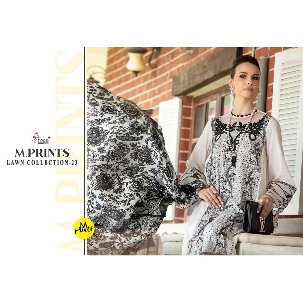 M PRINT LAWN COLLECTION 23 SHREE (Cotton dupatta)