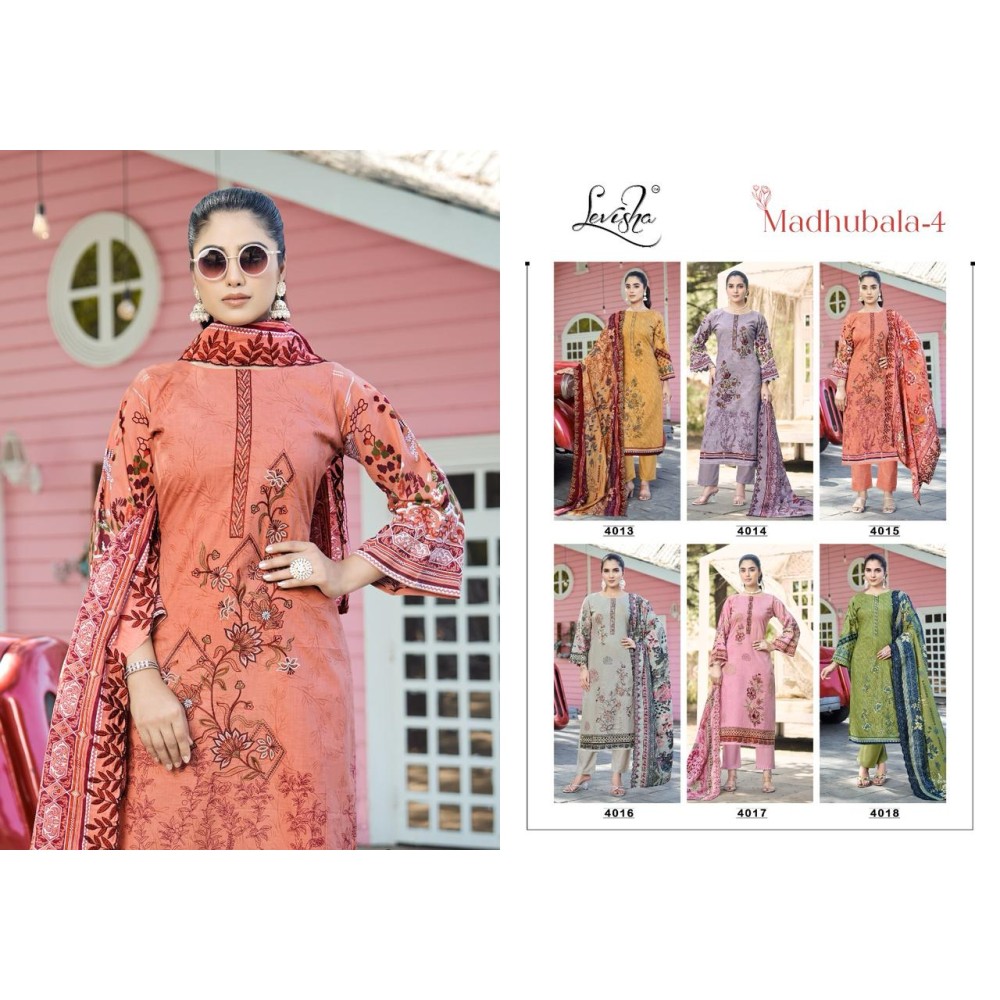 MADHUBALA VOL 4 LEVISHA (Cotton Dupatta)