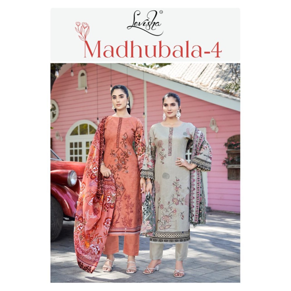 MADHUBALA VOL 4 LEVISHA (Cotton Dupatta)