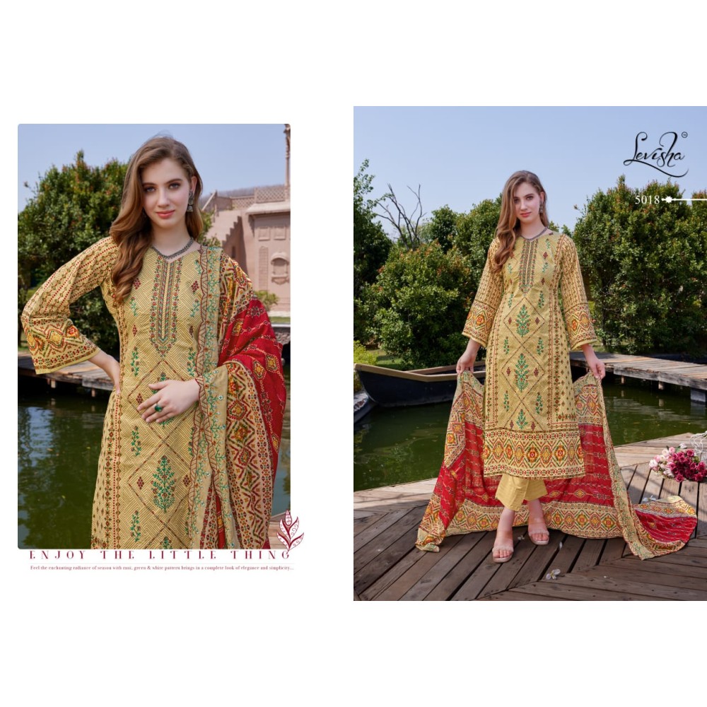 MADHUBALA VOL 5 LEVISHA (Cotton Dupatta)