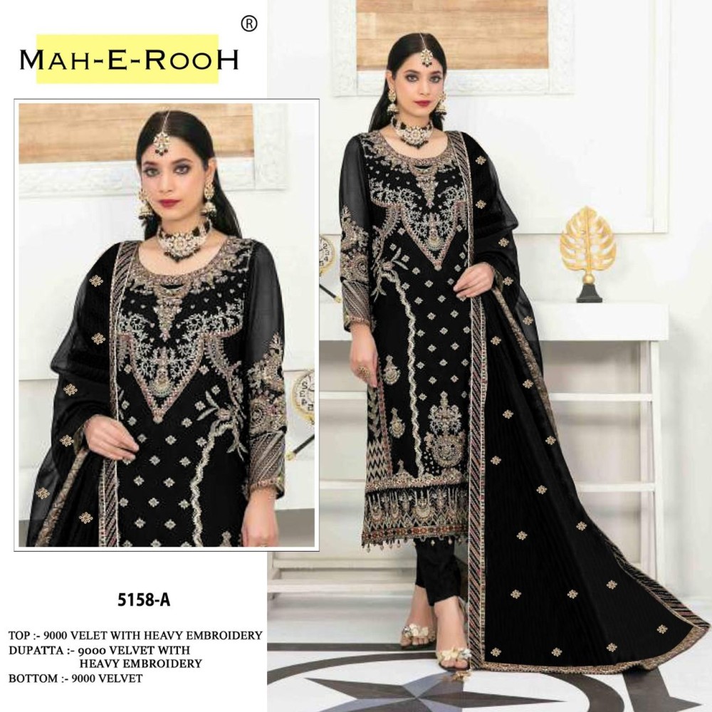 MAH E ROOH 5158 ABCDE VELVET (Winter Collection)