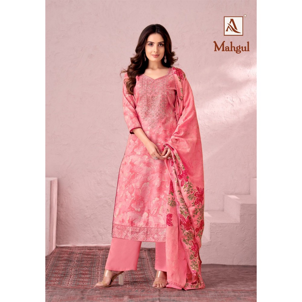 MAHGUL ALOK SUITS (Cotton Dupatta)