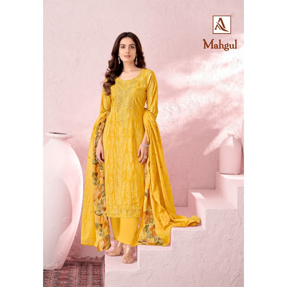 MAHGUL ALOK SUITS (Cotton Dupatta)