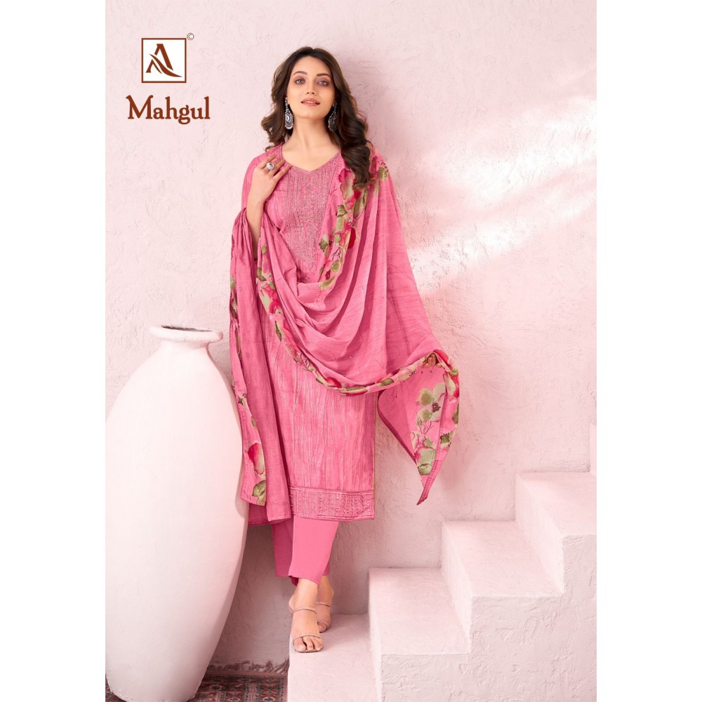 MAHGUL ALOK SUITS (Cotton Dupatta)