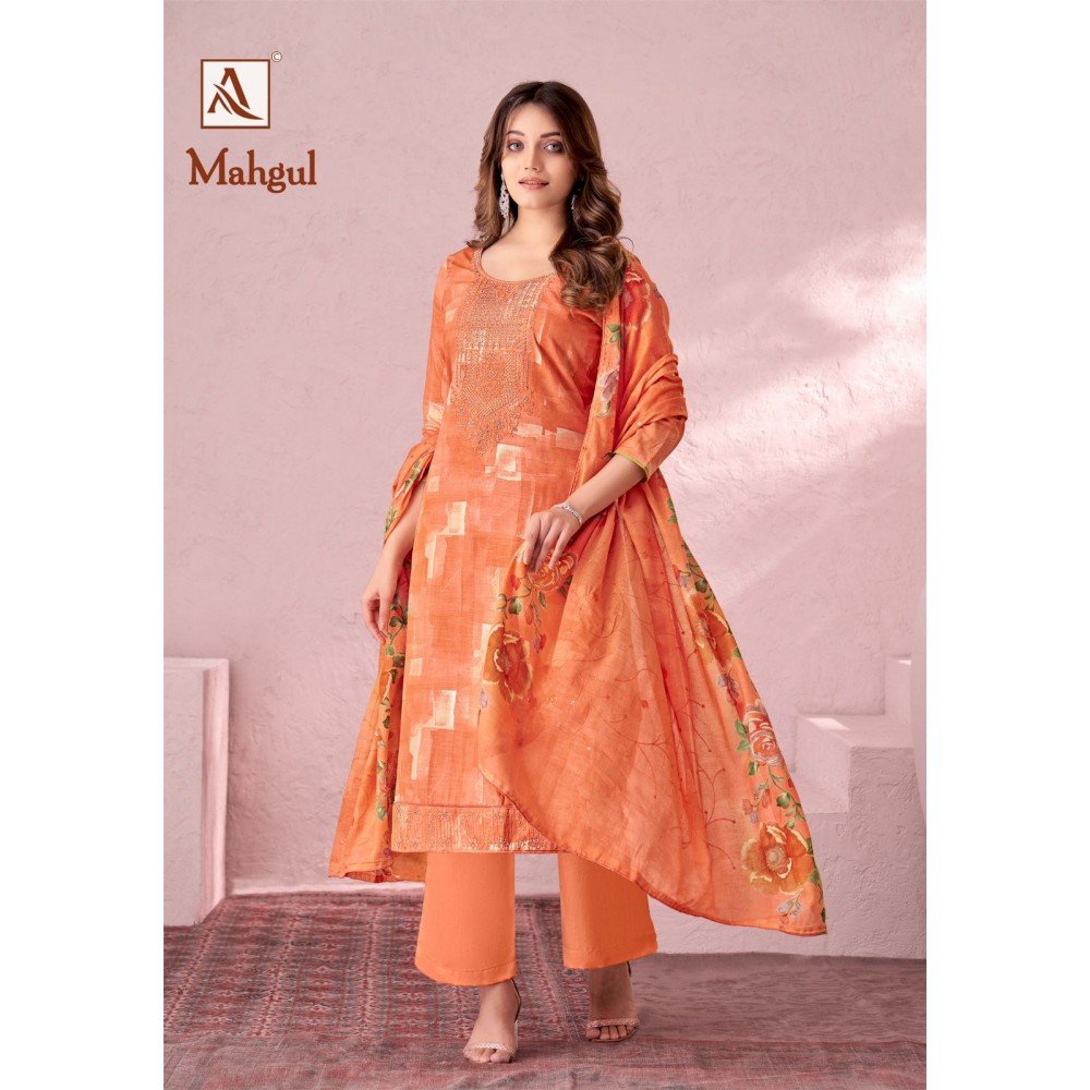 MAHGUL ALOK SUITS (Cotton Dupatta)