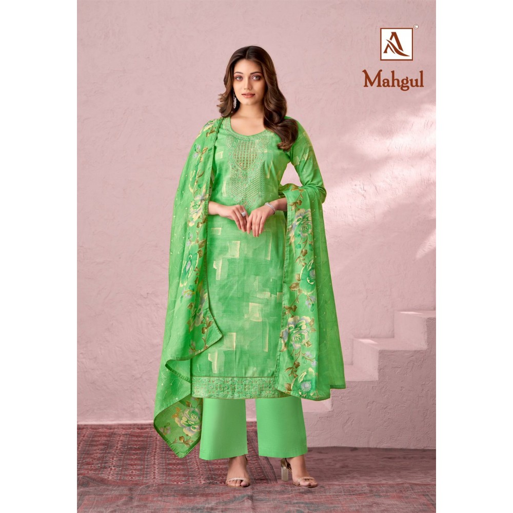 MAHGUL ALOK SUITS (Cotton Dupatta)